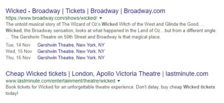 event rich snippets
