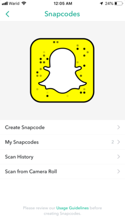 create snapcode for business