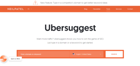 Ubersuggest to write a blog post that ranks