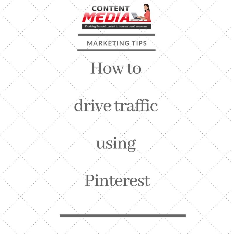 how to drive traffic using Pinterest