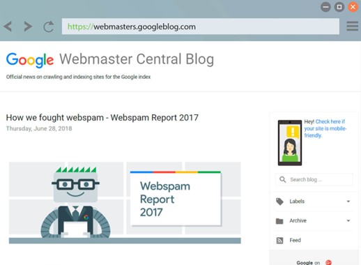 Google Webmaster Central blog