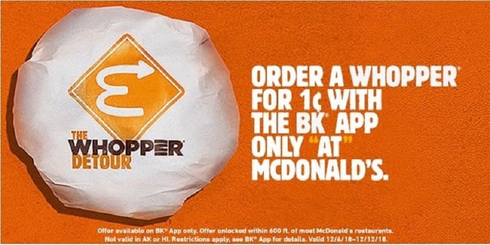 Burger King the Whopper detour