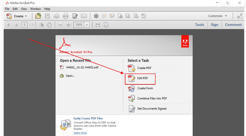 Edit PDFs with Adobe Acrobat Pro