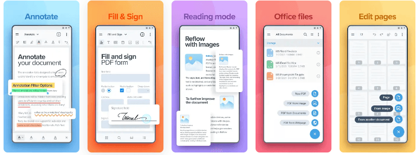 Editing PDFs Using a Mobile App