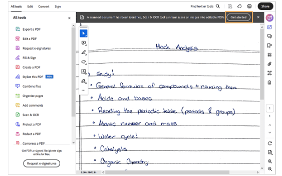 Editing Scanned PDFs Using OCR