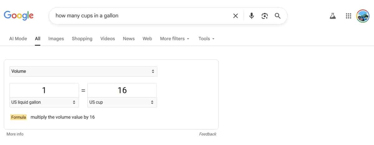 Google direct answers box