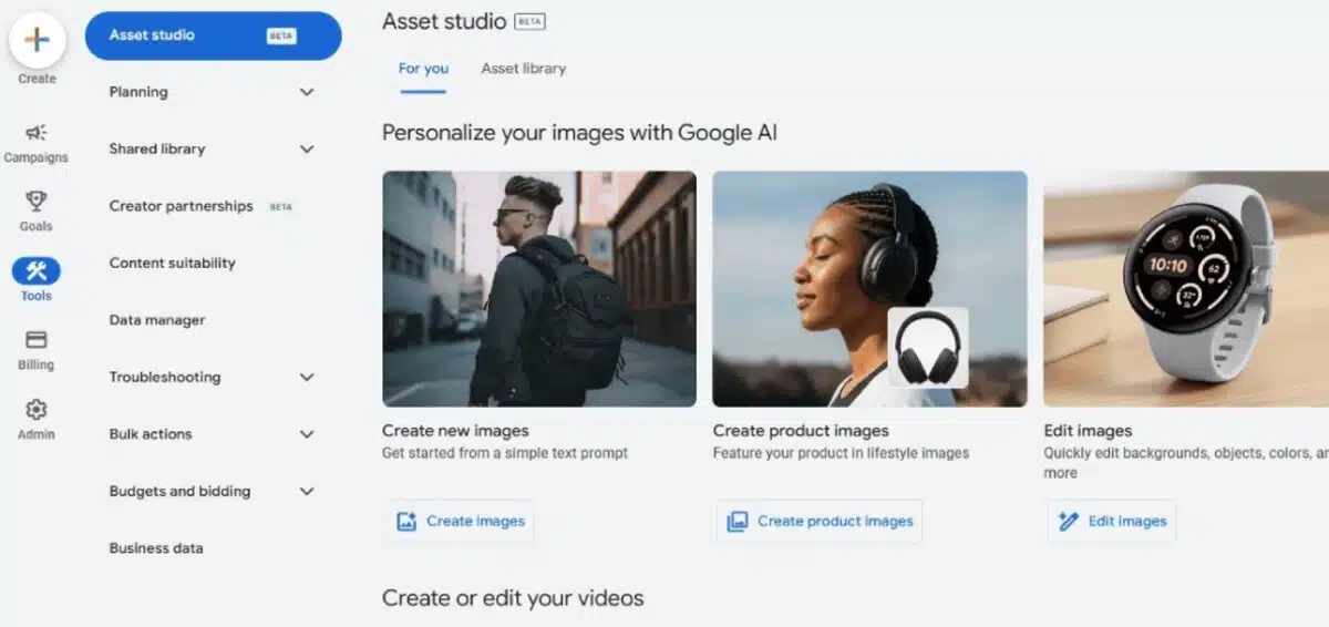 Google Ads Unveils Asset Studio Beta: AI-Powered Creative Tools Now Live