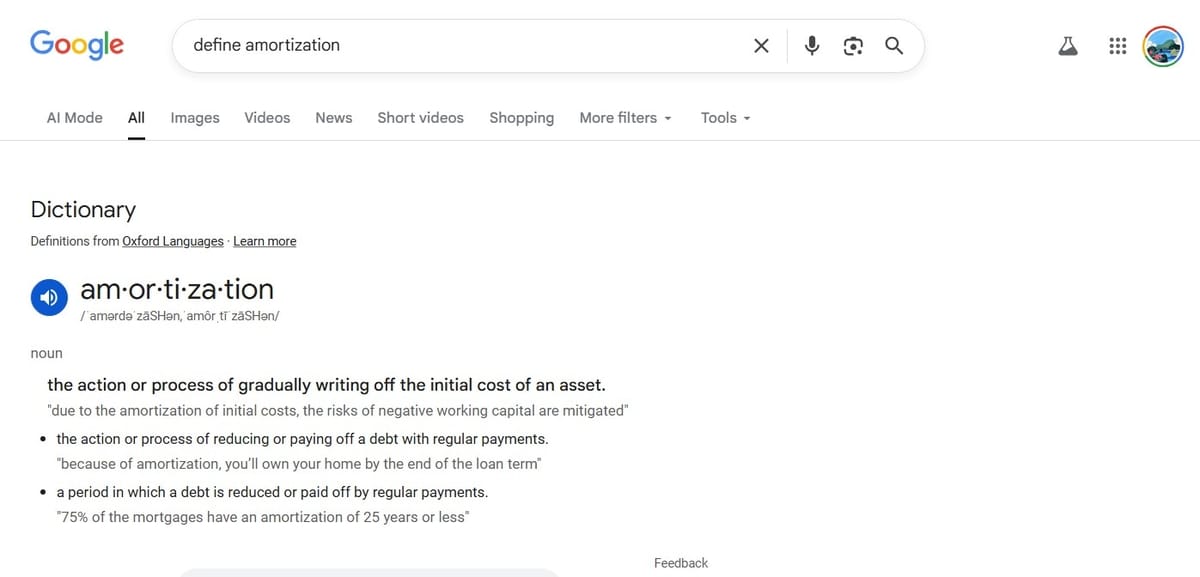 Google direct answers box
